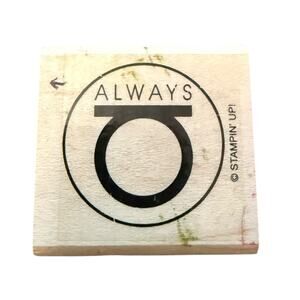 Stampin Up Always Ring Wedding Rubber Stamp